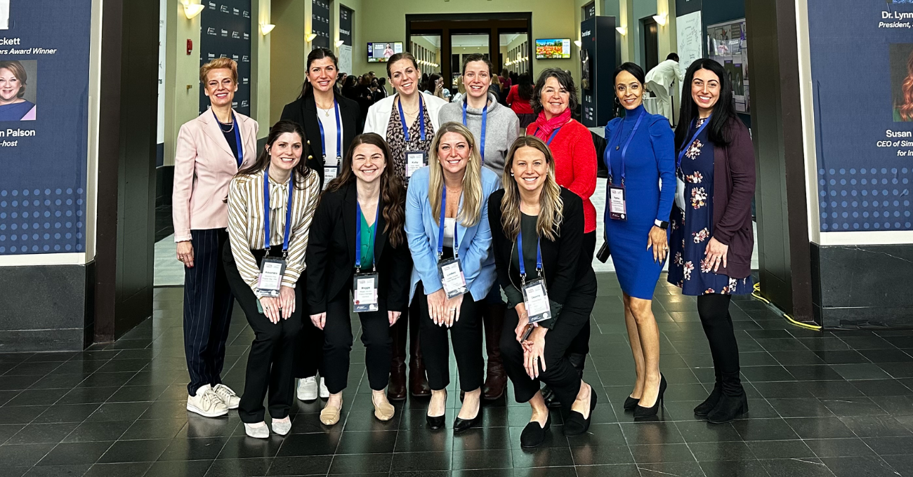 Olympus women at conference